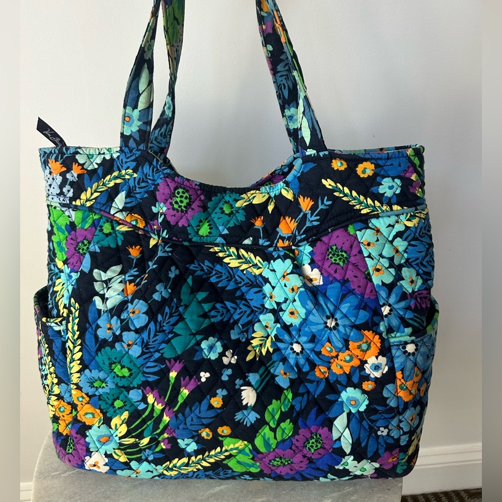 Vera Bradley Pleated Tote (Midnight Blues)